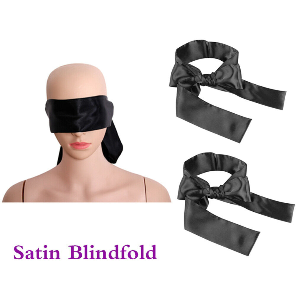 2 Piece Soft-band Blindfold-eye-satin-mask-sex-couple-games-cosplay Cover 903