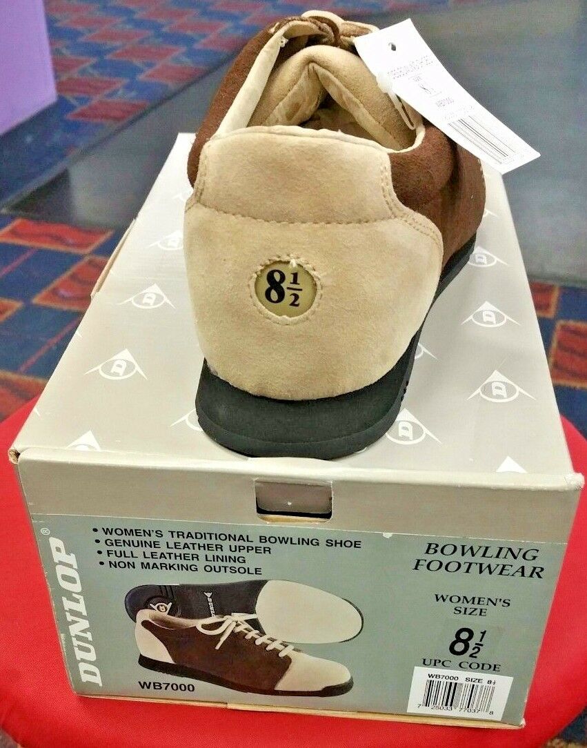 Dunlop Women's Bowling Shoes - Brown/beige Retro - Free Shipping !!!!