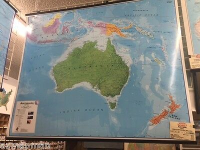 Hema/maps Intl' *australasia* Laminated Wall Map 47x39 Full Color 2006