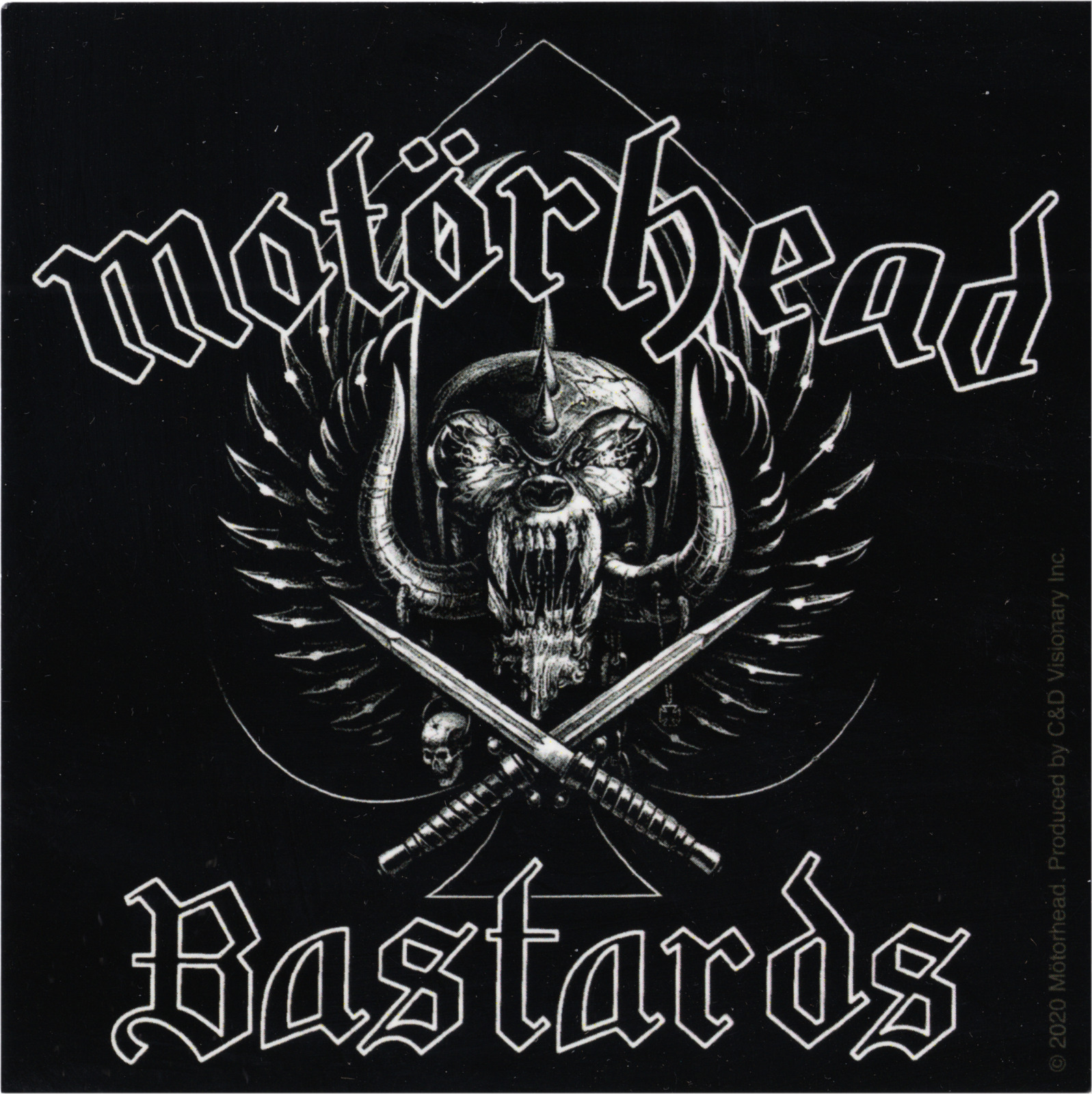 Sticker - Motorhead Bastards Album Art Heavy Metal Rock Music Band 4" Decal 5753