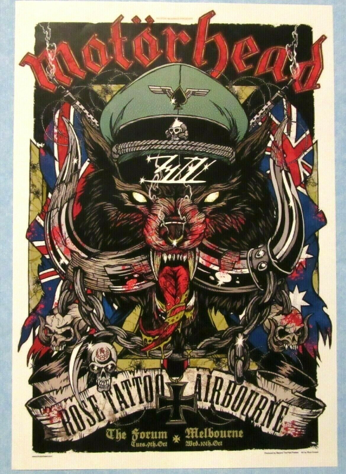Motorhead - Melbourne / Australia 2007 Concert Promo Poster