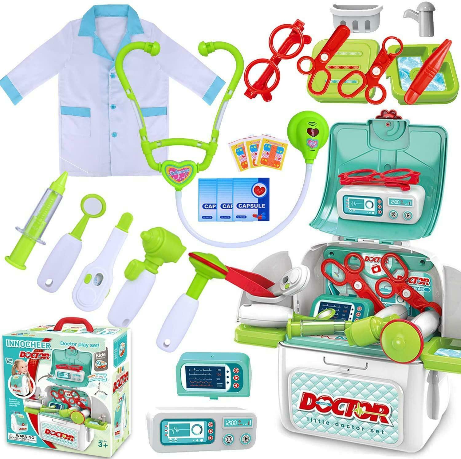 Innocheer Doctor Kit For Kids 22 Pieces Pretend-n-play Medical Toys Set Gift New