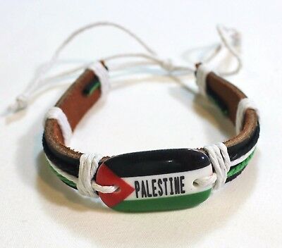 New Palestinian Bracelet - Palestine Flag Adjustable Wristband - Model # 3