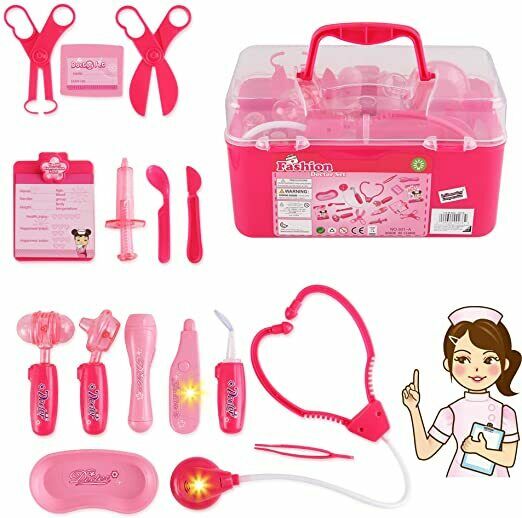 Kids Doctor Playset Pretend Play Medical Tools Box Kit For Kids