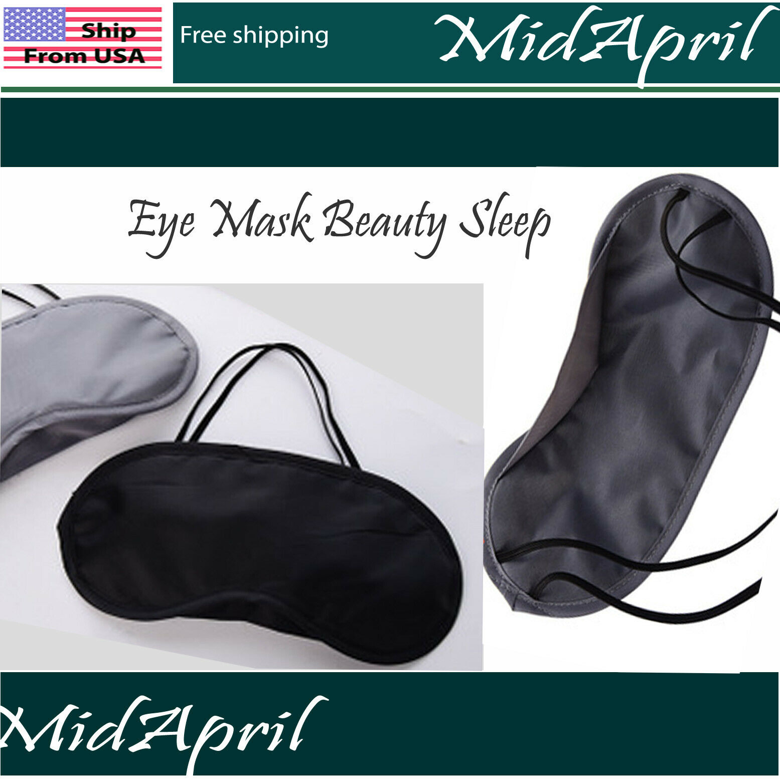 Eye Mask Beauty Sleep Satin Light Blocker Sensual Blindfold Day Night Relaxing