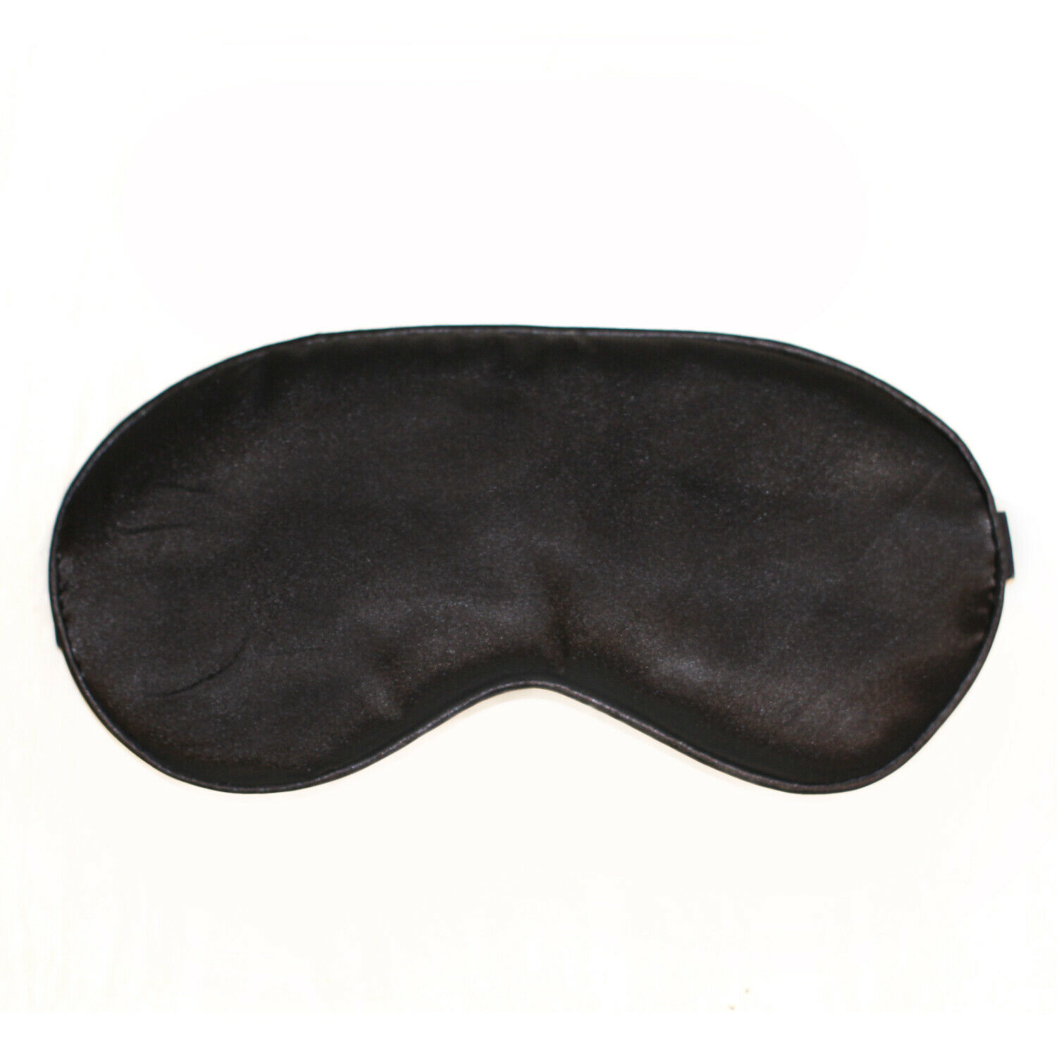 100% Pure Silk Sleep Mask Adjustable Strap Black Blindfold Comfortable Cover