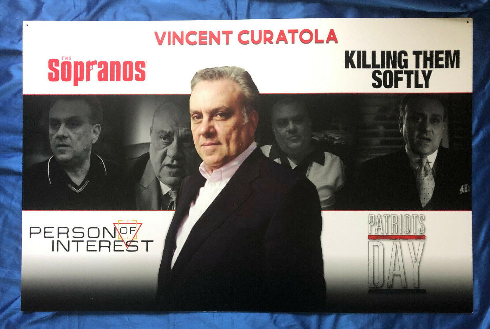 Vincent Curatola (the Sopranos, Patriots Day) Large Sign Poster, Rare