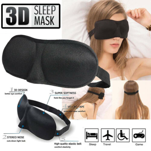 3d Sleep Eye Mask For Men Women Sleeping Winker Blindfold Travel Patches Blinder