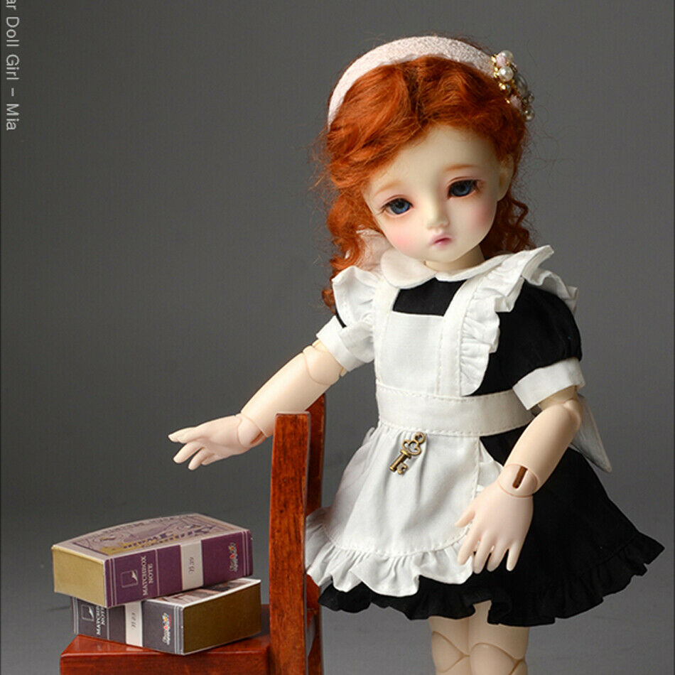 [dollmore] 1/6 Bjd Usd Outwear Dress Dear Doll Size - Damero Dress Set (black)