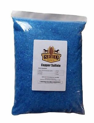 Seedranch Copper Sulfate Crystals 99.9% Pure Pentahydrate - 10 Lbs.