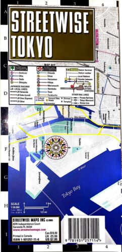 Tokyo Streetwise Map (laminated & Folded)