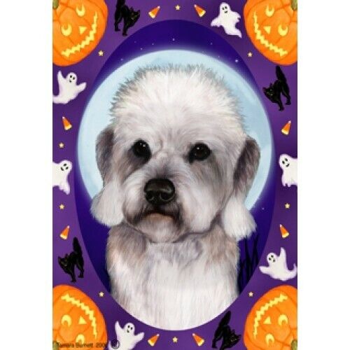 Halloween Garden Flag - Pepper Dandie Dinmont Terrier 122111