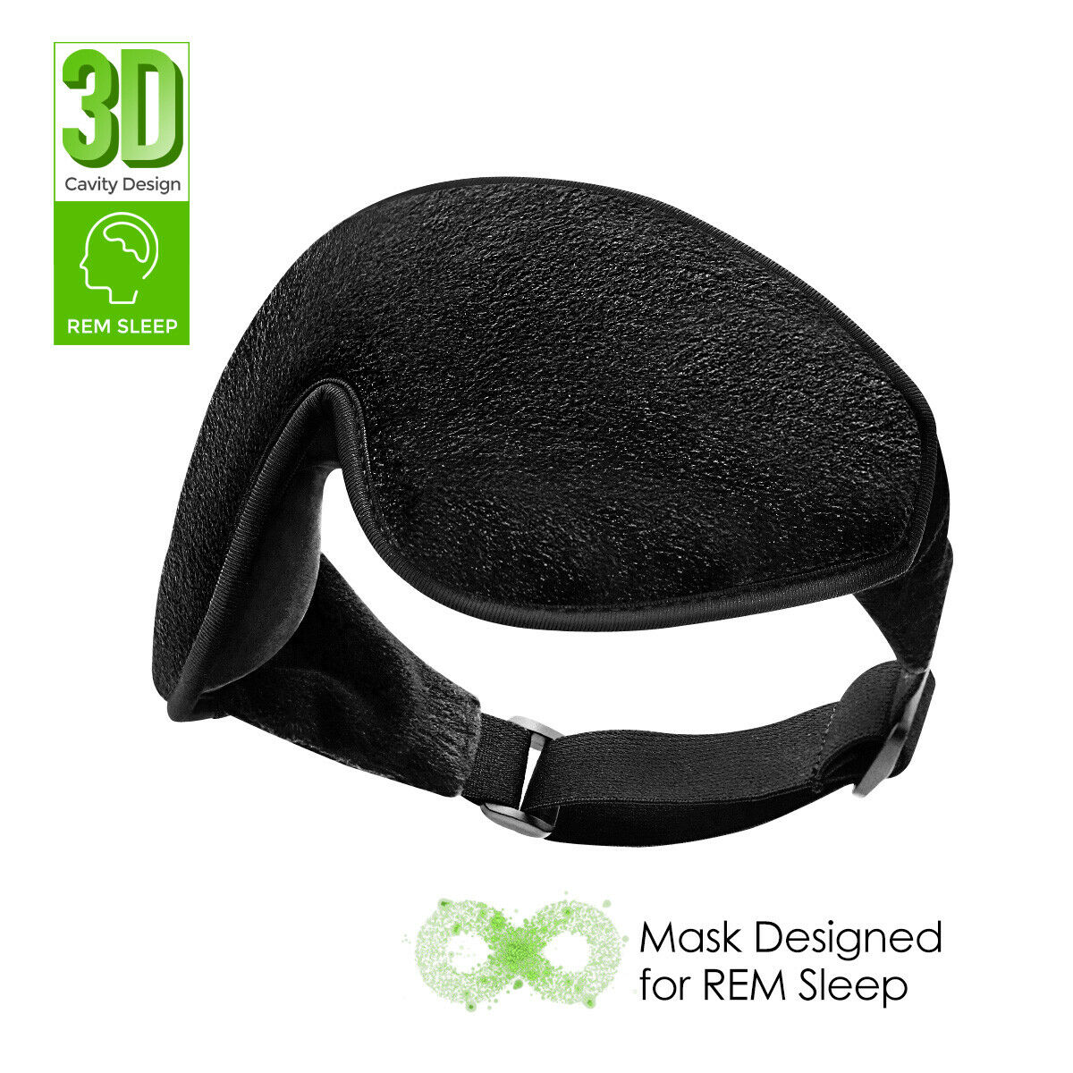 Sleep Mask For Women & Men, Super Soft 3d Sleeping Mask Block Out Light 100%